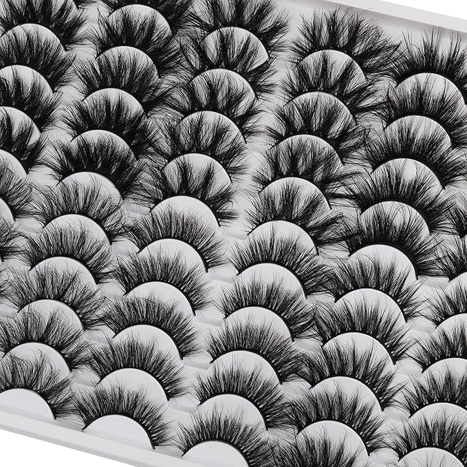 30 Pairs 20MM False Eyelashes ALICE Wholesale 6 Styles Lashes Bulk 6D Volume Dramatic Faux Mink Eyelashes Multipack