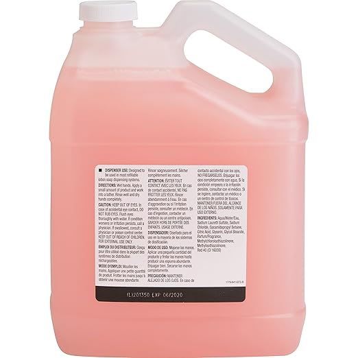 Genuine Joe 02105CT Hand Soap Lotion Dispenser Refill 1Gal 4/CT Pink