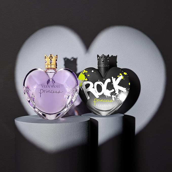 Vera Wang Rock Princess Eau de Toilette 3.4 fl oz (Pack of 1), Notes of Peach, Jasmine, and Vanilla, Women's Fragrance, Long Lasting, Everyday Fragrance, Travel Size