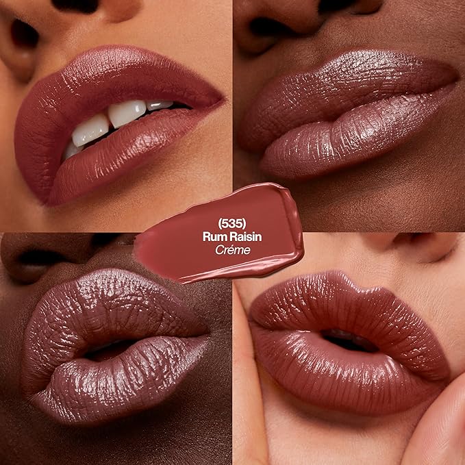 Revlon Super Lustrous Lipstick, Creamy Formula For Soft, Fuller-Looking Lips, Moisturized Feel, 535 Rum Raisin, 0.15 oz