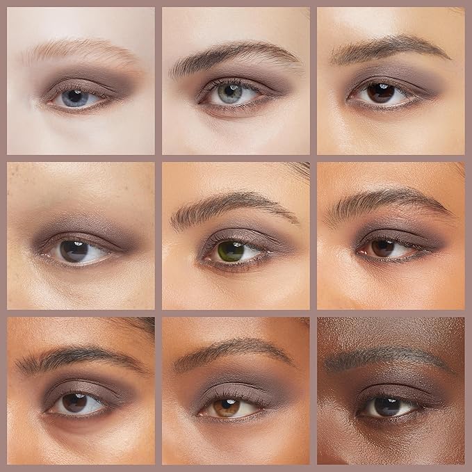 Erinde Single Light Brown Matte Eyeshadow Palette, High Pigment, Long Lasting, Intense Color, Neutral Nudes Naked Matte Pressed Powder Eye Shadow Palette