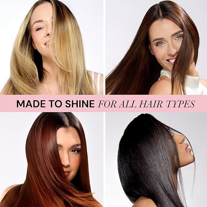 L'ANGE HAIR Top Coat Shine Spray | Hair Gloss Finishing Spray | High-Gloss Finish | Controls Frizz & Flyaways | Ultra-Fine Hydrating Mist | Lightweight, Won't Weigh Hair Down