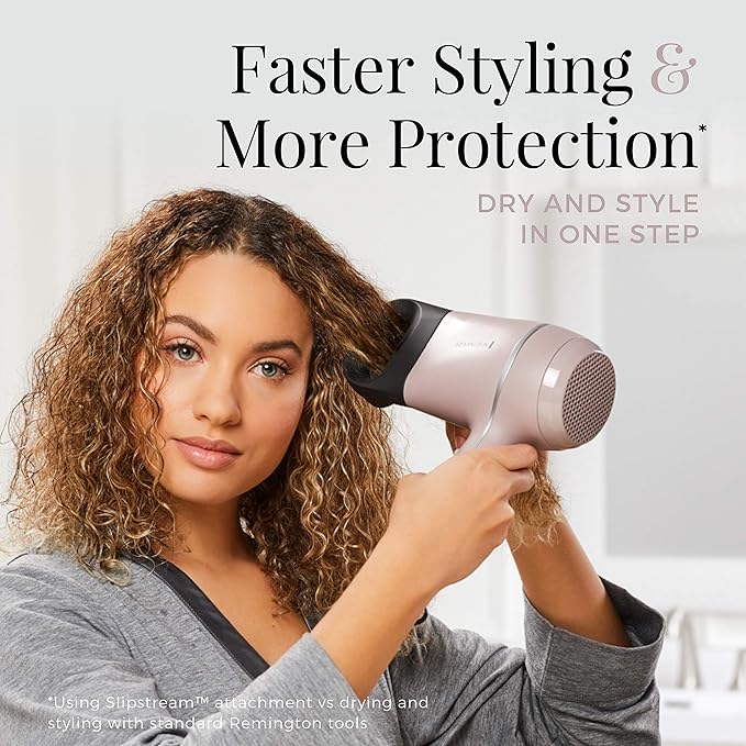 Remington Pro Wet2style Hair Dryer,with Ionic & Ceramic Drying Technology,Mauve,1875 Watts of Drying Power,(Pack of 2)