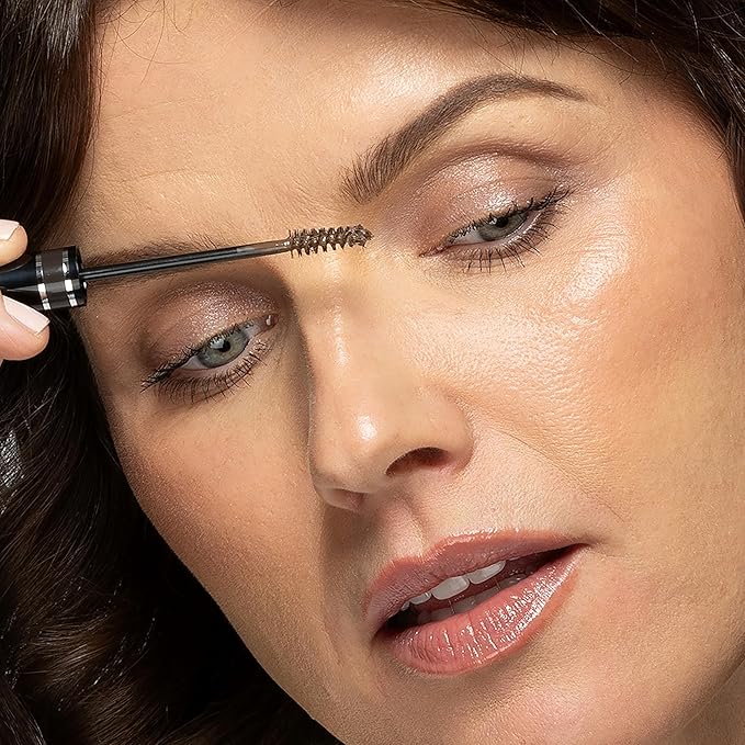 Billion Dollar Brows Color & Control Tinted Brow Gel, Taupe - Volumizing Eyebrow Fiber Gel with Sculpting Spoolie Wand - Waterproof Long-Lasting Smudge-Proof Brow Mascara - Vegan - 0.17 oz