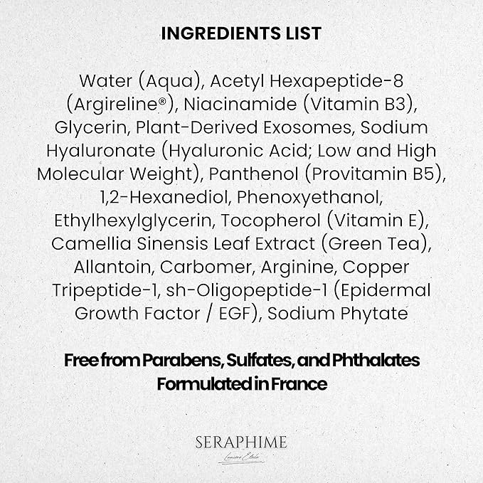 Exosomes for Skin Serum – Anti-Aging Multi Peptide Serum for Face Pores, Fine Lines & Microneedling – 2% Exosomes, GHK-Cu Copper Peptides, Argireline, EGF & Hyaluronic Acid