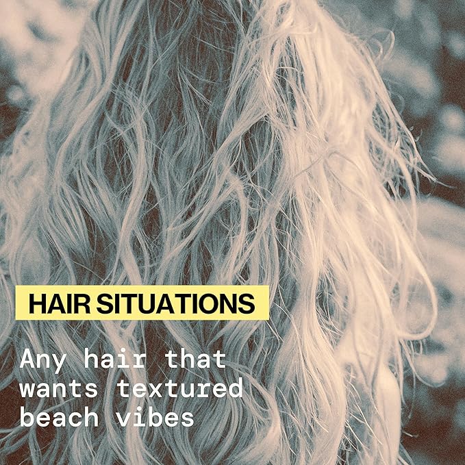 Pacifica Salty Waves Texturizing Shampoo - Beachy Textured, Messy Look, Hair Styles - Moisturizing Hair Care w/Vitamin B & E - Banana Scent Clean Beauty Vegan & Cruelty-Free Dermatologist Tested