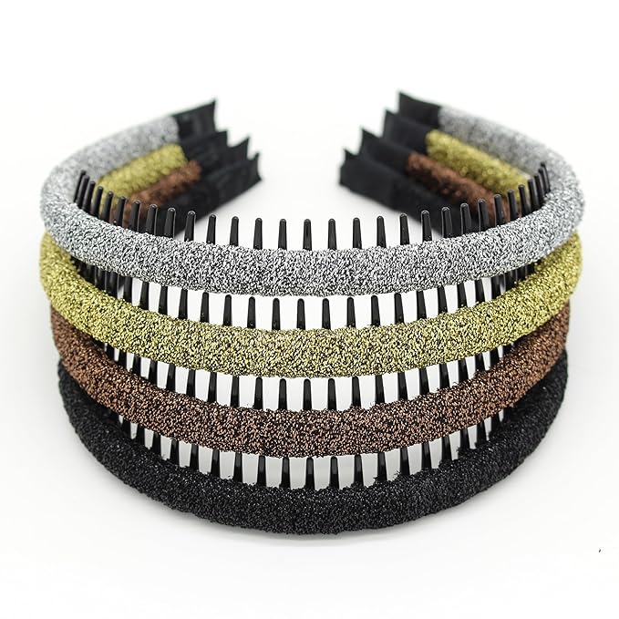 JOBAND Women's Headbands,Hair Accessories For Women,Non Slip hair bands for women Suitable Yoga,Spa,Parties and Daily Use(pack of 4)