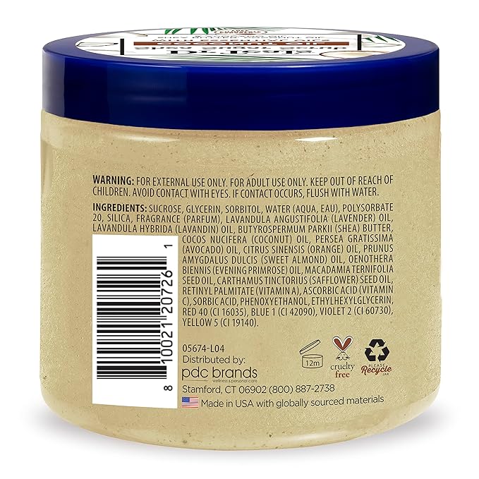 Dr Teal's Shea Sugar Body Scrub, Coconut Oil with Essential Oils, 19 oz (Pack of 3)