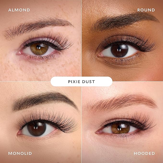 Velour Plant Fibre Eyelashes, Luxurious Hemp Derived False Lashes, Lightweight, Reusable, Handmade Fake Lash Extensions, Wear up to 25 Times, 100% Vegan, Soft and Comfortable, Pixie Dust