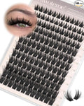 Pawotence Manga Lash Clusters 10-18mm Eyelash Clusters 144pcs Cluster Eyelash Extensions Anime Cluster Lashes Individual False Eyelashes for DIY Lash Extension