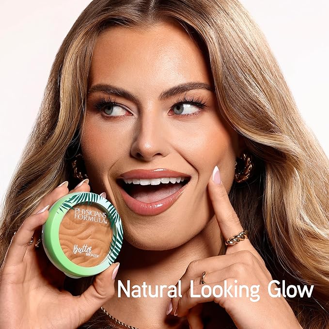 Physicians Formula Murumuru Butter Bronzer, Moisturizing, Nourishing Murumuru Butter for Silky Glow, Dermatologist Tested, Hypoallergenic, Vegan & Cruelty-Free - Sculpting Bronzer