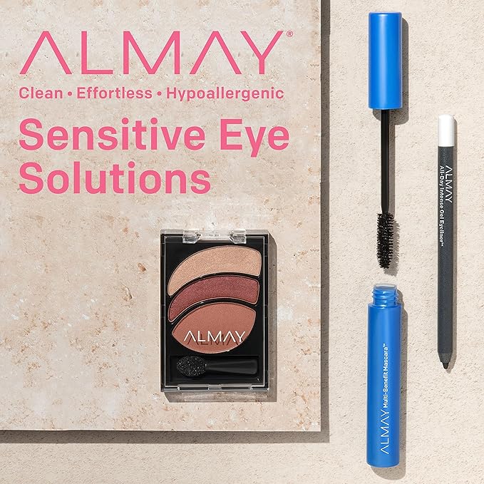 Almay Multi-Benefit Mascara and Eyeliner Duo Value Pack (Packaging May Vary), Black Brown