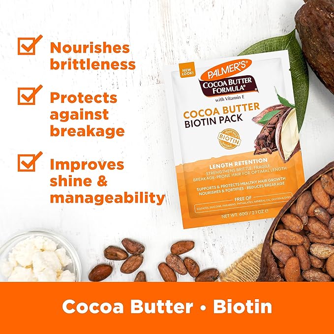 Palmer's Cocoa Butter & Biotin Length Retention Biotin Pack, 2.1 Ounce (Pack of 3)
