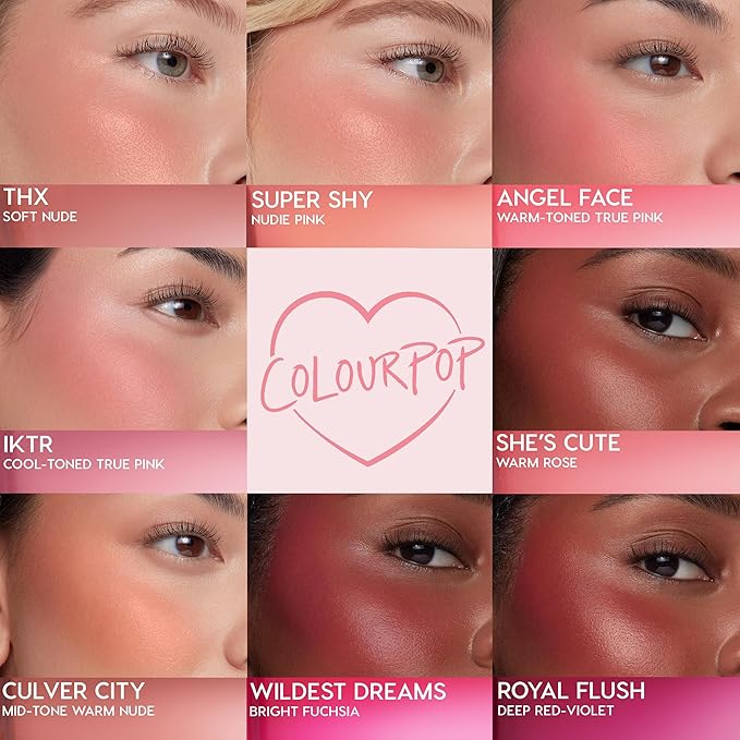 ColourPop Weightless Liquid Blush - Hydrating, Liquid Blush for Cheeks - Glowy Summer Makeup with Hyaluronic Acid for a Healthy Glow - Designed with a Doe Foot Applicator - Royal Flush (0.30 oz)