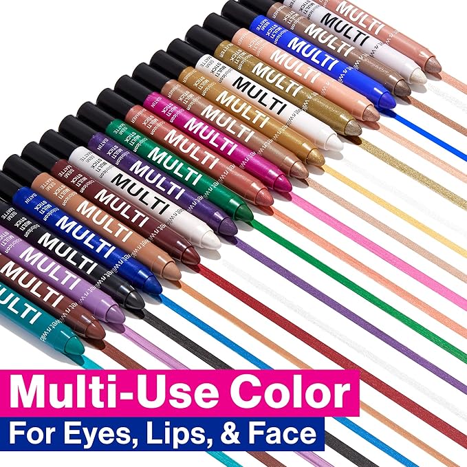 wet n wild Color Icon Cream Eyeliner Eyeshadow Multi-Stick, Moisturizing, Nourishing Velvety Cream-to-Powder Buildable & Blendable Formula, Cruelty-Free & Vegan - Blue Lah Lah