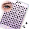B&Q Fairy Lash Clusters Invisible Band False Eyelashes Clusters Natural Cluster Eyelash Extensions Comfortable Individual Lashes Extension DIY Soft Eyelash Clusters（Fairy-16mm）