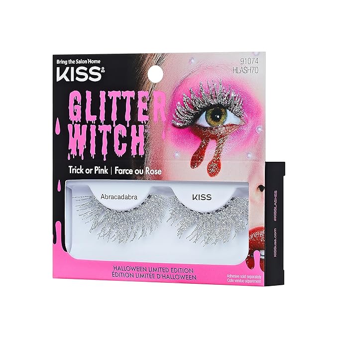 KISS Halloween Limited Edition Glitter Witch False Eyelashes, 1 Pair - Abracadabra