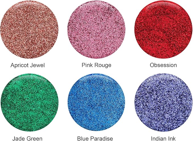 GLITTIES - Obsession - Cosmetic Grade Extra Fine (.006") Loose Glitter Powder Safe for Skin! Perfect for Makeup, Body Tattoos, Face, Hair, Lips, Soap, Lotion, Nail Art - (10 Gram Jar)