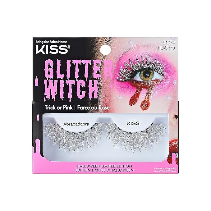 KISS Halloween Limited Edition Glitter Witch False Eyelashes, 1 Pair - Abracadabra