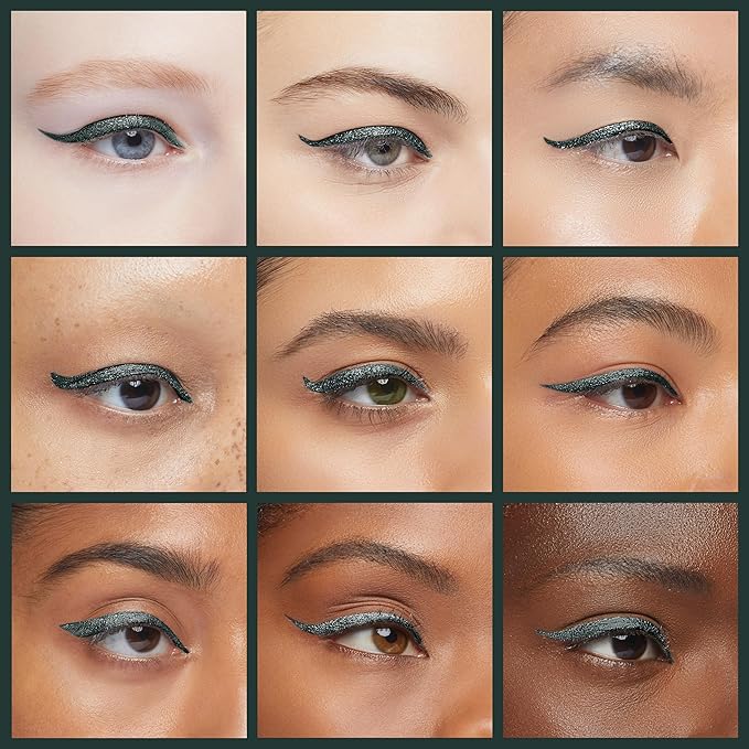 EPILYNX Liquid Eyeliner - Hypoallergenic Eyeliner with Fine Brush Tip, Long-Lasting Waterproof Eye Liner - Cruelty-Free, Vegan, Gluten-Free, Smooth Application Liquid Eye Liner, Green 2mL