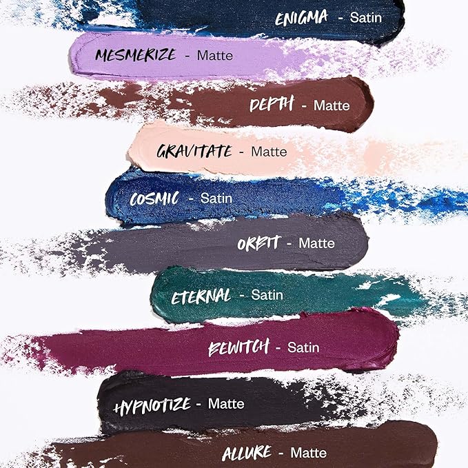 Kosas Soulgazer Gel Eyeliner (Orbit) - Waterproof, Smudge-Proof Pen with Hyaluronic Acid - Retractable Eyeliner Pencil with Sharpener & Smudger, Long-Lasting - Smokey Gray Matte