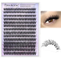 Pawotence Lash Clusters 40D 280pcs Cluster Eyelash Extensions 9-16mm Mix Eyelash Clusters Lash Extension Individual Lashes for Self Application (40D, 0.07D, 9-16mm)