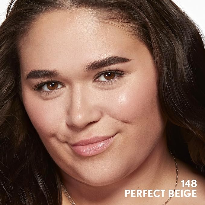 COVERGIRL Clean Invisible Foundation Makeup, Dewy & Glowy Natural Finish, Buildable Coverage, Skin-Like Smooth Look, Vegan, Perfect Beige, 1oz (Pack of 2)