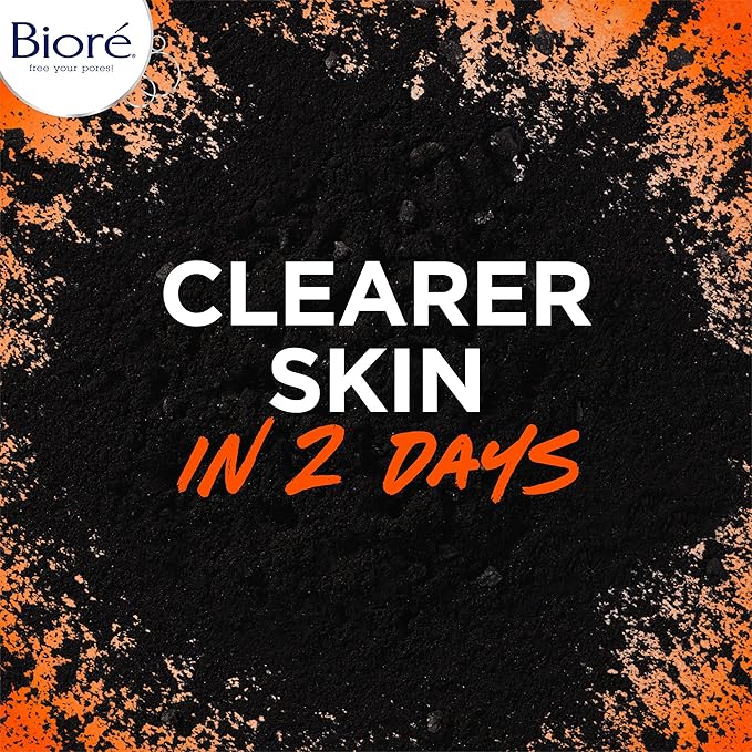 Bioré Charcoal Acne Cleanser, Salicylic Acid Treatment, Helps Prevent Breakouts, Oil Absorption and Control for Acne Prone, Oily Skin, 6.77 Ounce