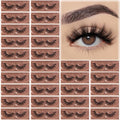 APCYUST Wispy Lashes Bulk 30 Pairs Natural Strip Eyelashes Wholesale Volume Doll Eye Lash Sets Short Thick Fluffy False Mink Eyelash Strips Full Small Fake Pestañas Postizas with Portable Pack