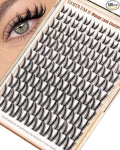 Goddvenus Wispy Bunny Manga Lash Clusters, Natural Cluster Eyelash Extensions, DIY Lash Extension at Home for Dolly Anime Look, Fairy Individual Lashes Clusters