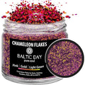 Chameleon Flakes for Resin [ Pink | Gold | Light Green ] - Color Shift Mica Pigment Powder for Epoxy Resin - Chrome Flakes for Tumblers, Molds, Nail Art, Eyeshadow, Makeup