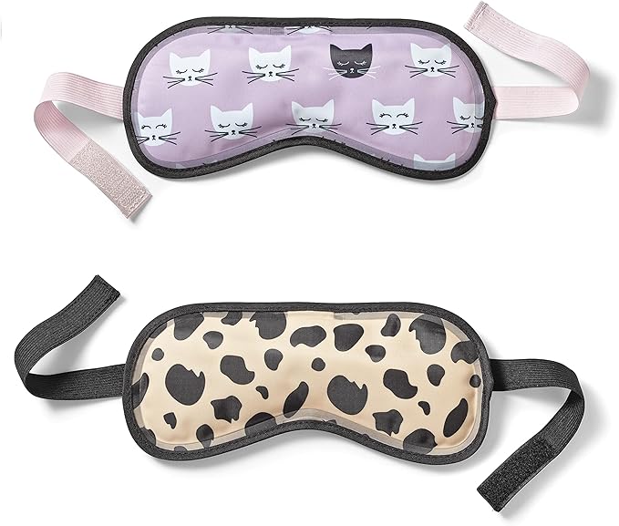 Fit+Fresh Cooling Gel Eye Mask & Cold Head Wrap - Migraine Ice Pack for Relief