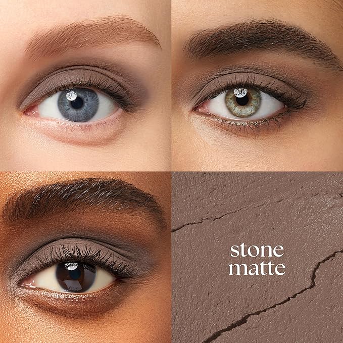 Julep Eyeshadow 101 Cream to Powder Waterproof Shadow Stick - Stone Matte - Long-Lasting, Crease-Proof, Matte Eyeshadow with Built-in Smudger