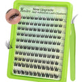 Self Adhesive Eyelashes 10-14mm Wispy Lash Clusters Pre-Glued No Glue Needed Reusable Waterproof Press on Lashes for Natural Look 110Pcs with Tweezers Easy Apply Beginner Friendly Kit