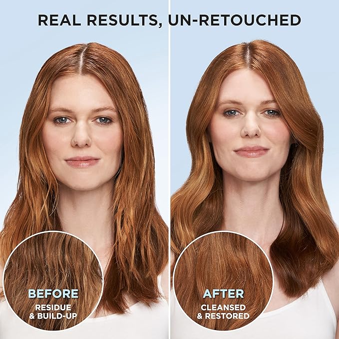 L'Oreal Paris Clarify and Restore Sulfate Free Shampoo and Conditioner Set with Antioxidants for Hard Water Exposure-and Styling Build-up,EverPure,1 Hair Care Kit,(Pack of 6)