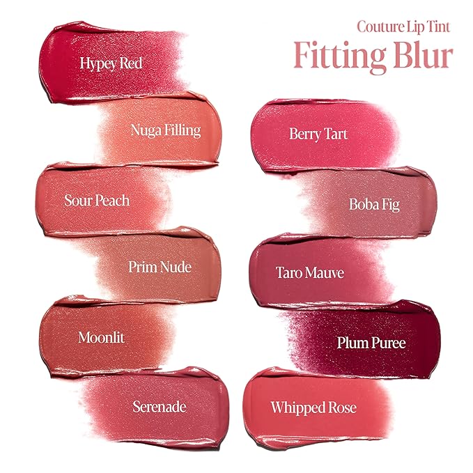 Espoir Couture Lip Tint Fitting Blur #8 Boba Fig | Smudge-Proof Fixing Lip Stain, Soft & Creamy Texture without Flaking, Lightweight and Comfortable Matte Finish, Korean Makeup, Vegan, 0.14 oz