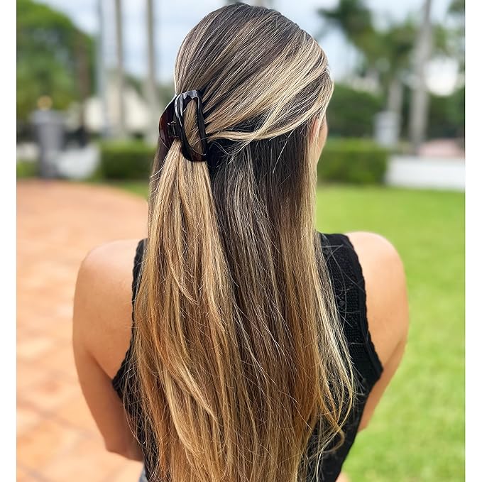 Camila Paris CP1562 French Hair Clip for Women Tortoise Shell Small Girls Hair Claw Clips Jaw Fashion Durable Styling Hair Accessories for Women, Strong Hold No Slip Grip, Made in France
