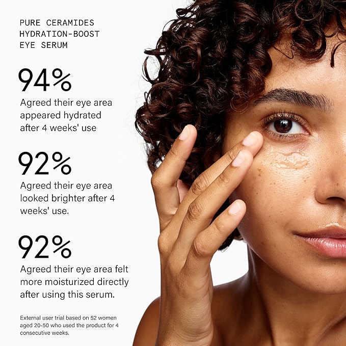 Beauty Pie Pure Ceramide Eye Serum – Hydrating Under Eye Treatment with Ceramides, Squalane & Aloe, Brightening & Depuffing Eye Serum for Fine Lines, Dark Circles & Moisture Barrier Repair