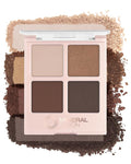 Mineral Fusion Eyeshadow Palette | Vegan Eye Makeup with Matte, Satin, and Shimmer Finishes | Natural, Lightweight Formula (Coffee Break)