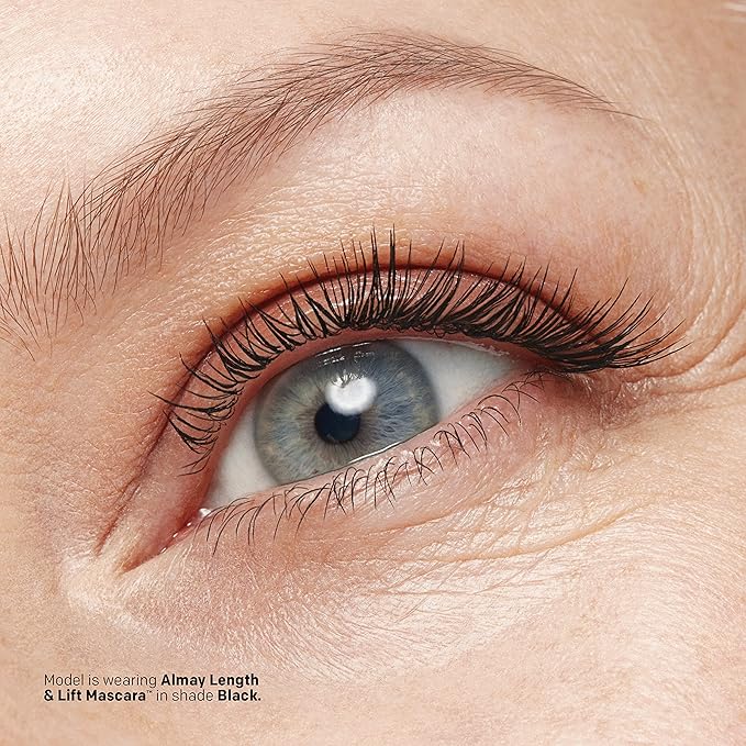 Almay Lenghthening Mascara,Volume & Lift, Eye Makeup, Hypoallergenic and-Fragrance Free, 020 Black Noir, 0.24 Fl Oz (Pack of 2)