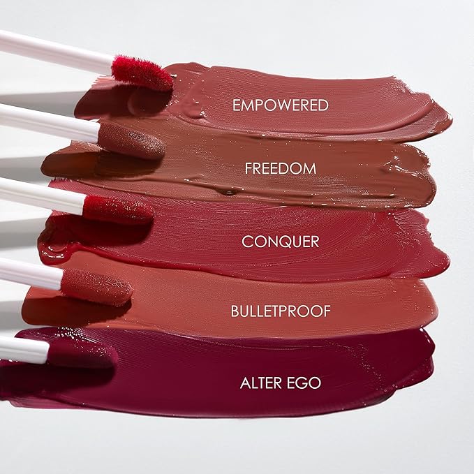 NATASHA MOOR: Molten Matte Liquid Lipstick - Long-Lasting, Hydrating, Matte Finish with Moisturizing Vitamin E - Waterproof, Kiss-Proof, Cruelty-Free - 12-Hour Stay Power - SOAR