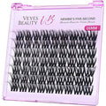 VEYESBEAUTY Lash Clusters Fluffy Individual Lash Extensions VBmuse 3D Layered Volume Eyelashes Thin & Invisible Band Wispy Faux Mink Lash Newbie's Five-Second Length 16mm