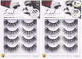 KISS Triple Push-Up, False Eyelashes, 'Bombshell', 14mm, Includes 4 Pairs Of Lashes, Easy to Apply, Reusable Lash Clusters (Pack of 2)