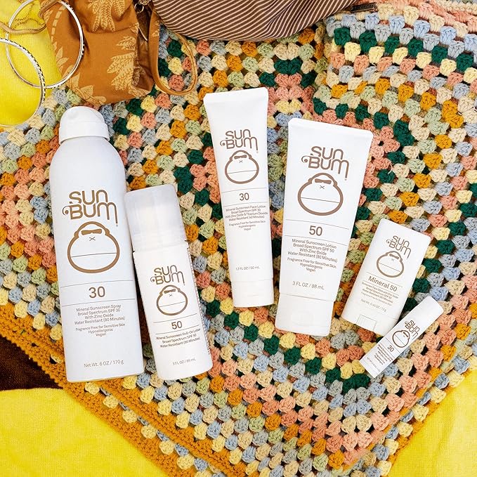 Sun Bum Mineral SPF 50 Face Stick Sunscreen - NEW FORMULA Water-Resistant Broad Spectrum Sunscreen with Vitamin E - Hawaii 104 Act Compliant (Without Octinoxate & Oxybenzone) - Travel Friendly 0.45 oz