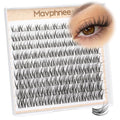 Spider Lash Clusters Natural Wispy Eyelash Extensions 8-16MM Cluster Lash Individuals with CC Curl & Flexible Clear Band Effortless Application Clusters Seamless Blend Eyelashes Inspired by Kim K