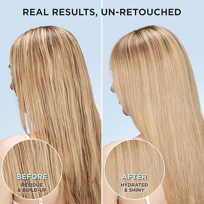 L'Oreal Paris Clarify and Restore Sulfate Free Shampoo and Conditioner Set with Antioxidants for Hard Water Exposure-and Styling Build-up,EverPure,1 Hair Care Kit,(Pack of 6)