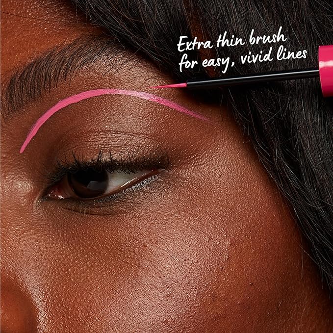 NYX PROFESSIONAL MAKEUP Vivid Brights Liquid Liner, Smear-Resistant Eyeliner with Precise Tip - Sneaky Pink (Pack of 2)