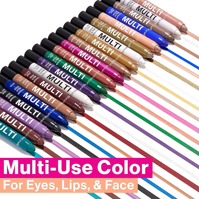 wet n wild Color Icon Cream Eyeliner Eyeshadow Multi-Stick, Moisturizing, Nourishing Velvety Cream-to-Powder Buildable & Blendable Formula, Cruelty-Free & Vegan - Peachy Crush