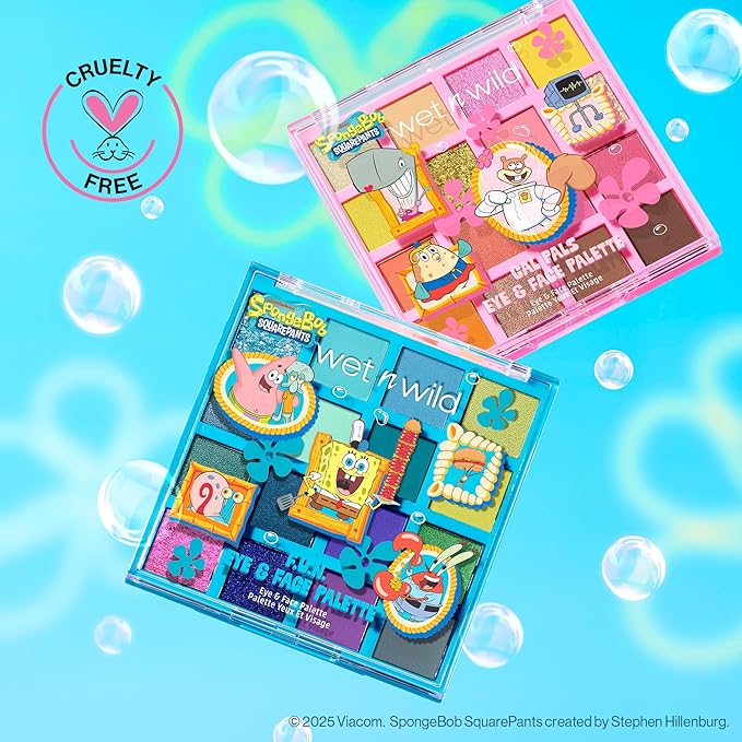 wet n wild Spongebob Eye & Face Palette - Gal Pals