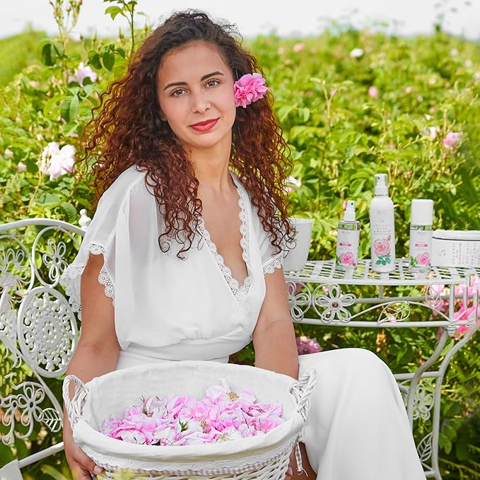 Set Luxury Organic Essential Oils | Helichrysum (5ml) + Rose (3ml) | 100% Pure and Natural | Undiluted | Therapeutic Grade | Family-Owned Farm | Steam-Distilled | Non-GMO | 2 pcs